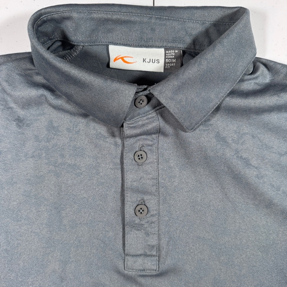 KJUS Golf Polo Men's Gray Polo Shirt